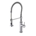 Commercial Single Handle High-Arc Spring Kitchen Faucet