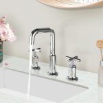 Modern Widespread 2 Handle Bathroom Faucet