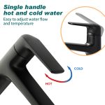 Matte Black Vessel Sink Faucet