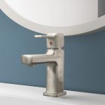 Modern Square Single Handle Bathroom Sink Faucet