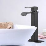 Matte Black Square Vessel Sink Faucet