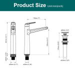 Matte Black Vessel Sink Faucet