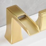 Modern Widespread Waterfall 2 Handle Bathroom Faucet