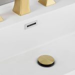 Modern Widespread Waterfall 2 Handle Bathroom Faucet