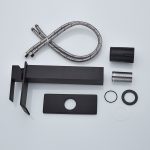 Matte Black Square Vessel Sink Faucet